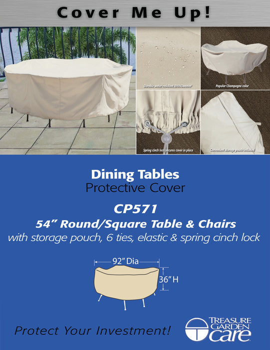 54" Round/Square Table & Chairs Cover