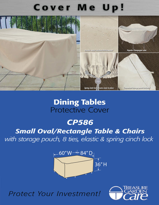 Small Oval/Rectangle Table & Chairs Cover