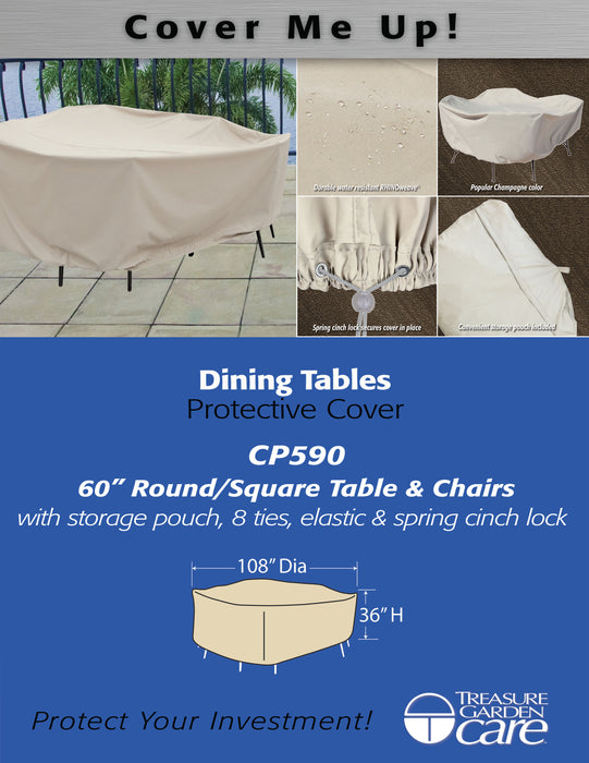 60" Round/Square Table & Chairs Cover