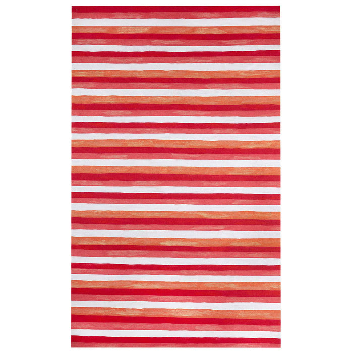 Liora Manne Visions II Painted Stripes Indoor/Outdoor Rug Warm