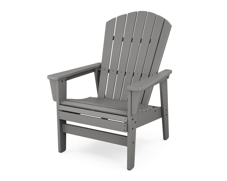 POLYWOOD® Nautical Grand Upright Adirondack Chair in Slate Grey