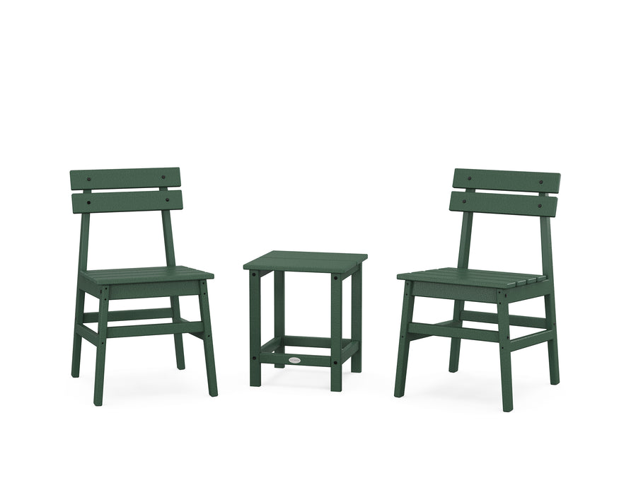 POLYWOOD® Modern Studio Plaza Chair 3-Piece Seating Set in Mahogany