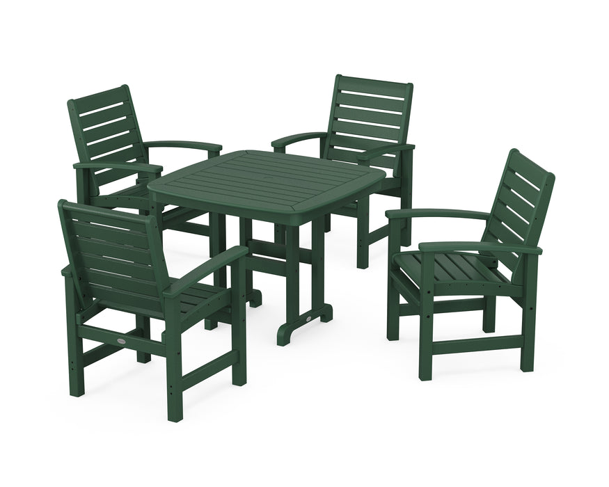 POLYWOOD Signature 5-Piece Dining Set in Green