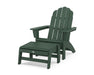 POLYWOOD® Vineyard Grand Adirondack Chair with Ottoman in Lemon