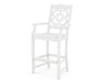 Martha Stewart by POLYWOOD Chinoiserie Bar Arm Chair in White