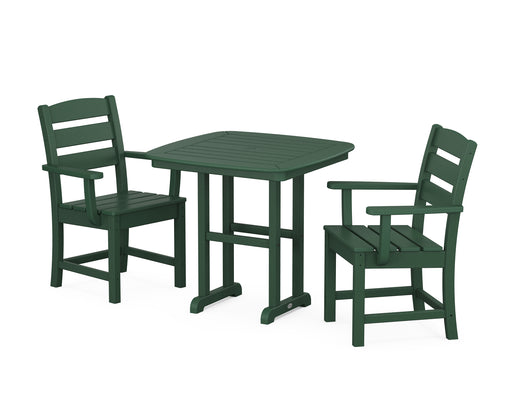 POLYWOOD Lakeside 3-Piece Dining Set in Green