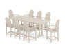 POLYWOOD® Classic Adirondack 9-Piece Counter Set with Trestle Legs in Black