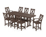 POLYWOOD® Braxton 9-Piece Counter Set with Trestle Legs in Sand