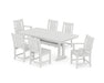 POLYWOOD® Oxford 7-Piece Dining Set with Trestle Legs in Black