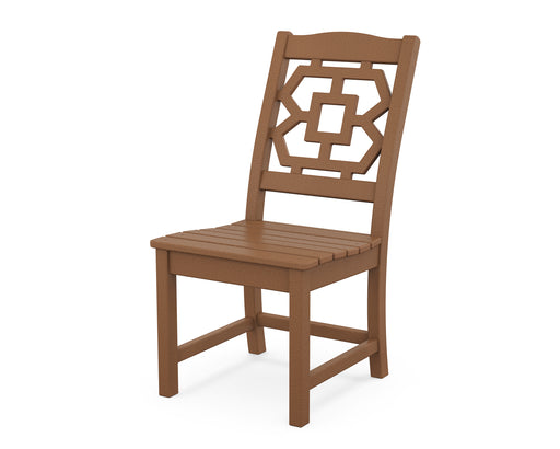 Martha Stewart by POLYWOOD Chinoiserie Dining Side Chair in Teak