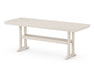 POLYWOOD® Nautical Trestle 39” x 97” Counter Table in Sand