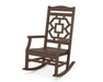 Martha Stewart by POLYWOOD Chinoiserie Rocking Chair in Mahogany