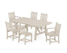 POLYWOOD Traditional Garden 7-Piece Rustic Farmhouse Dining Set in Sand