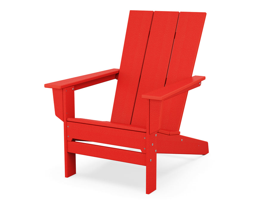 POLYWOOD® Modern Studio Adirondack Chair in Sunset Red