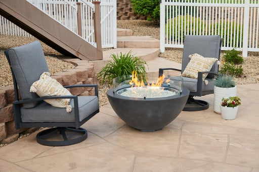 Cove 42" Round Gas Fire Pit Bowl - Natural Grey