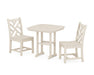 POLYWOOD Chippendale Side Chair 3-Piece Dining Set in Sand