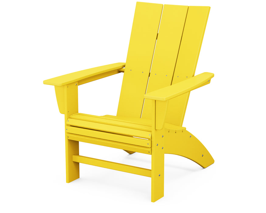 POLYWOOD® Modern Curveback Adirondack Chair in Lemon