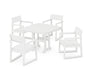 POLYWOOD EDGE 5-Piece Dining Set in White