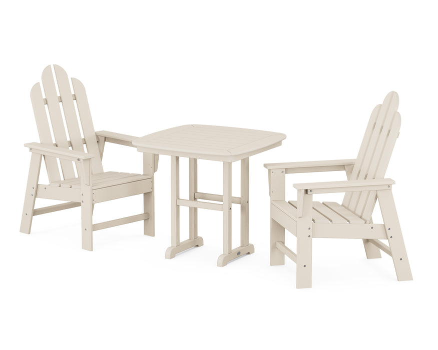 POLYWOOD Long Island 3-Piece Dining Set in Sand