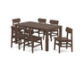 POLYWOOD® Modern Studio Urban Chair 7-Piece Parsons Table Dining Set in Sand