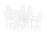 Martha Stewart by POLYWOOD Chinoiserie 7-Piece Bar Set in White