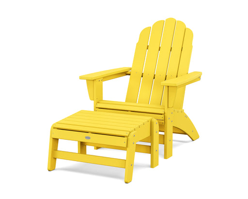 POLYWOOD® Vineyard Grand Adirondack Chair with Ottoman in Aruba