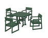 POLYWOOD EDGE 5-Piece Dining Set in Green