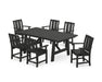 POLYWOOD® Mission Arm Chair 7-Piece Rustic Farmhouse Dining Set in Green