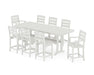 POLYWOOD® Lakeside 9-Piece Counter Set with Trestle Legs in Vintage White