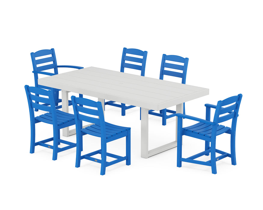 POLYWOOD Lakeside 7-Piece Dining Set in Pacific Blue