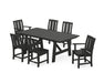 POLYWOOD® Mission 7-Piece Rustic Farmhouse Dining Set in Green