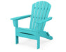 POLYWOOD South Beach Folding Adirondack Chair in Aruba