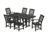 Martha Stewart by POLYWOOD Chinoiserie 7-Piece Farmhouse Dining Set in Black