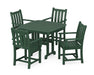 POLYWOOD Traditional Garden 5-Piece Dining Set in Green