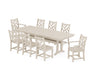 POLYWOOD Chippendale 9-Piece Farmhouse Dining Set with Trestle Legs in Sand