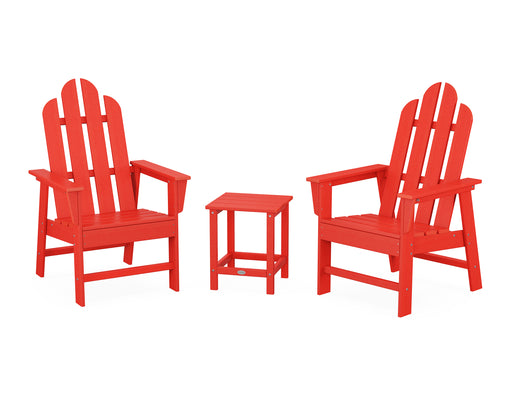 POLYWOOD® Long Island 3-Piece Upright Adirondack Chair Set in Aruba
