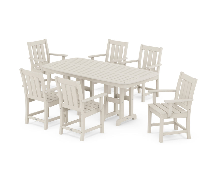 POLYWOOD® Oxford Arm Chair 7-Piece Dining Set in Sand
