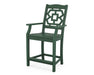 Martha Stewart by POLYWOOD Chinoiserie Counter Arm Chair in Green