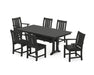 POLYWOOD® Oxford 7-Piece Farmhouse Dining Set with Trestle Legs in Green