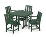 POLYWOOD® Mission 5-Piece Dining Set with Trestle Legs in Mahogany