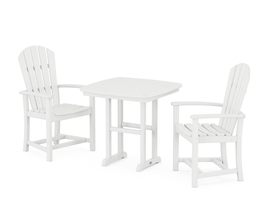 POLYWOOD Palm Coast 3-Piece Dining Set in White