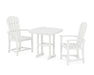 POLYWOOD Palm Coast 3-Piece Dining Set in White