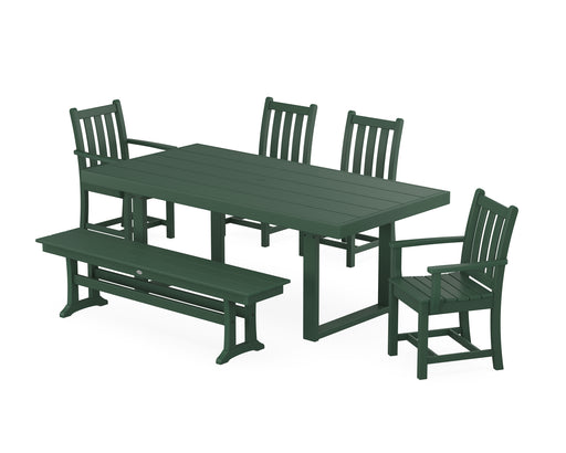 POLYWOOD Traditional Garden 6-Piece Dining Set in Green