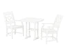 Martha Stewart by POLYWOOD Chinoiserie 3-Piece Dining Set in White