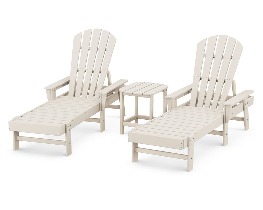 POLYWOOD South Beach Chaise 3-Piece Set in Sand