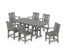 POLYWOOD® Oxford Arm Chair 7-Piece Dining Set in Slate Grey