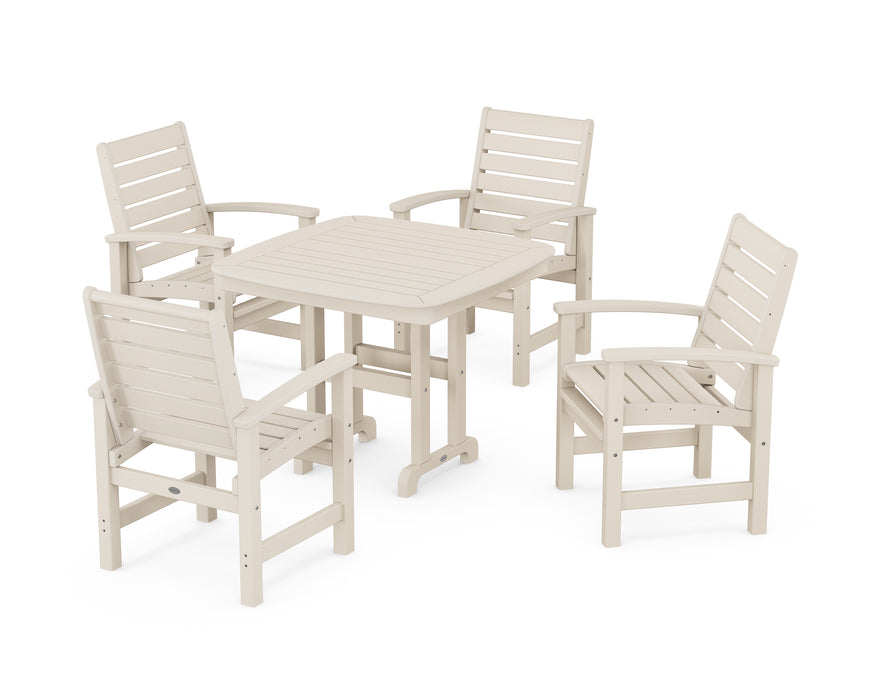 POLYWOOD Signature 5-Piece Dining Set in Sand