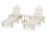 POLYWOOD Long Island Chaise 3-Piece Set in Sand