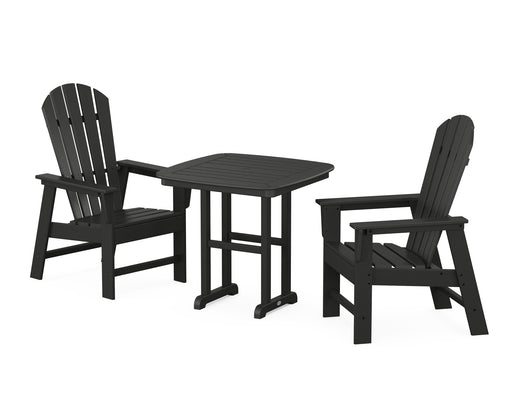 POLYWOOD South Beach 3-Piece Dining Set in Black