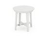 POLYWOOD Newport 19" Round End Table in White